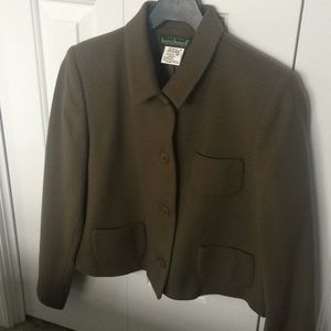 Olive green cropped blazer